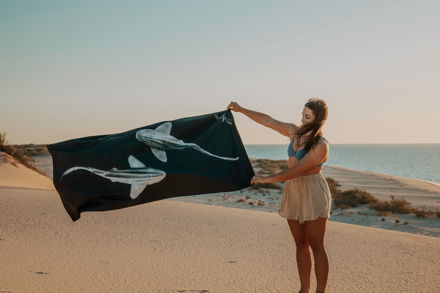 Leopards Yin Yang Travel Towel