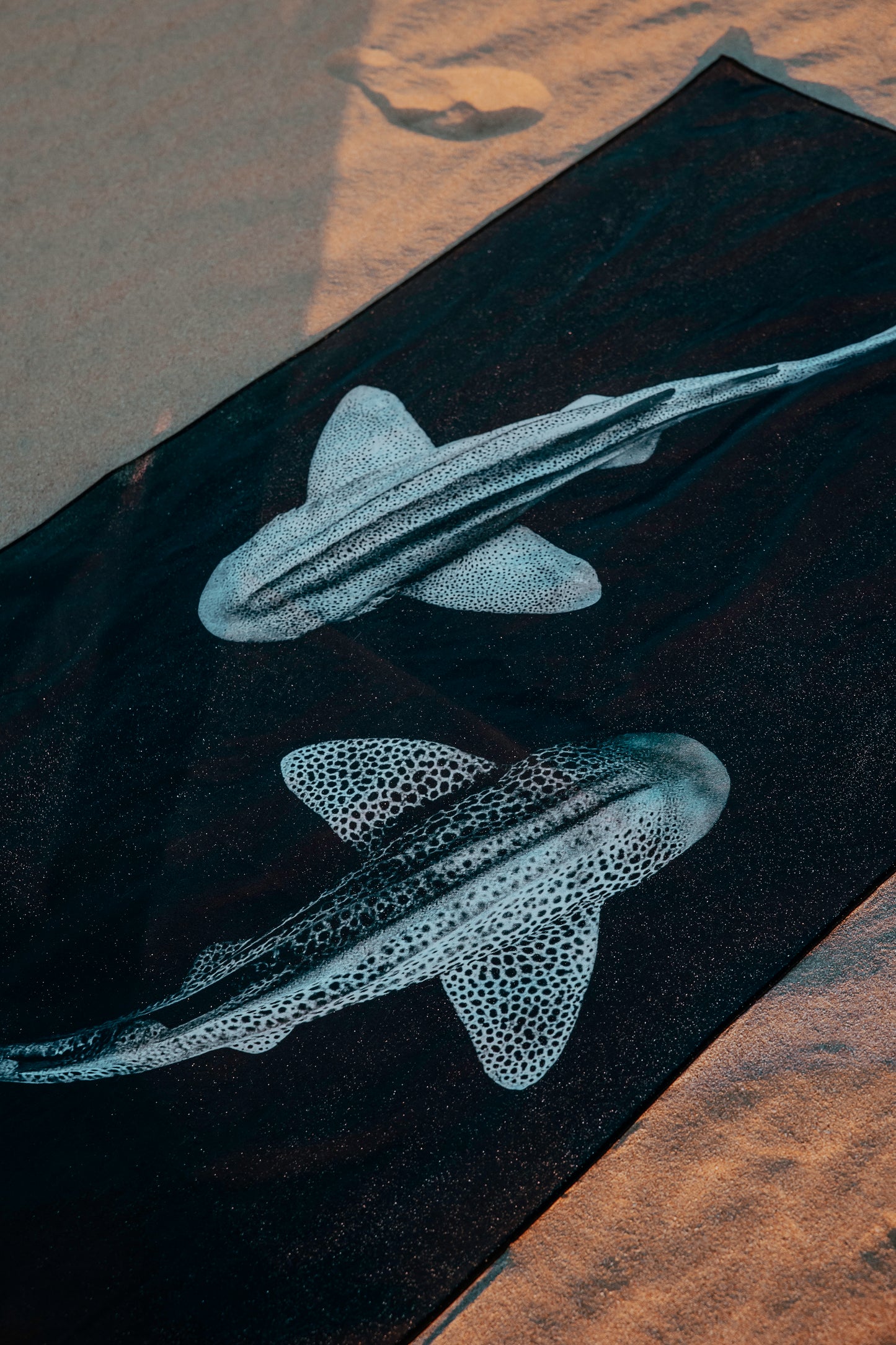 Leopards Yin Yang Travel Towel