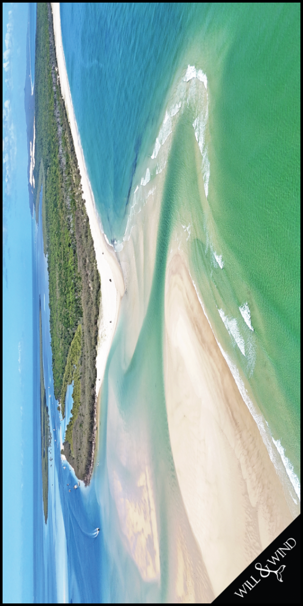 Moreton Island, Southern End Travel Towel