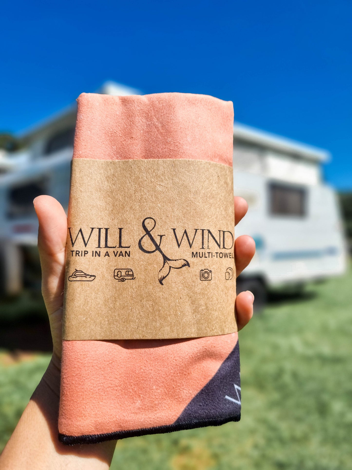 Kimberley Multi-TowelExclusive design by Trip In A VanThe Kimberley; Inspired by the turquoise blues and red pindan sands of Roebuck Bay, Broome WA Quick Dry, Multi-Purpose, Microfiber Handy TowelLarger than a tea towel, smaller than a bath towel. For use in caravans, boats, cars, camera lens, dishes, gym and much more.Sustainably made using post-consumer plastic bottles in the form of recycled Polyester (rPET)$18.99Will and Wind