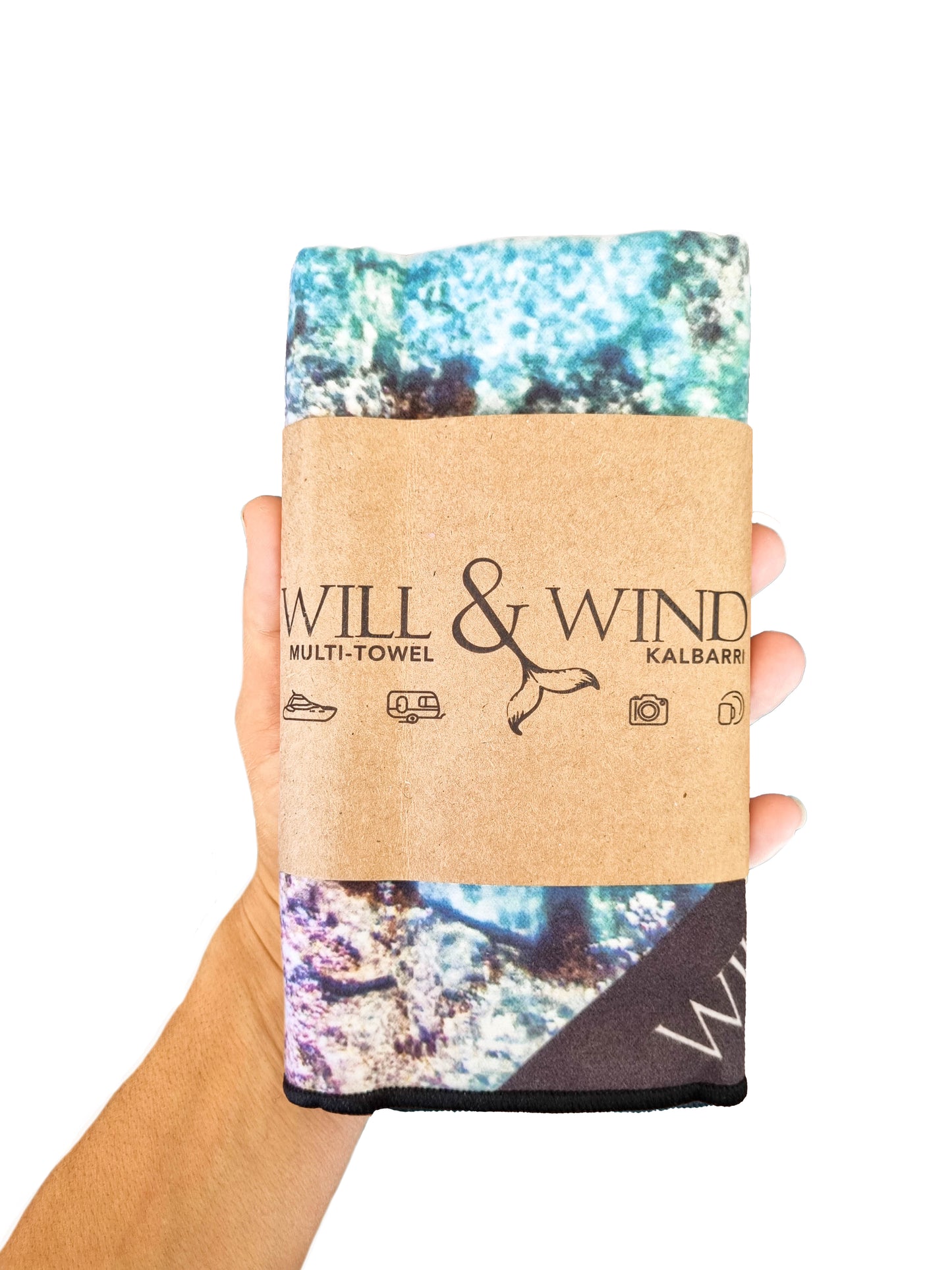 Kalbarri Multi-TowelQuick Dry, Multi-Purpose, Microfiber Handy TowelLarger than a tea towel, smaller than a bath towel. For use in caravans, boats, cars, camera lens, dishes, gym and many more.Inspired by the crystal clear Blue Holes rockpools in Kalbarri, WASustainably made using post-consumer plastic bottles in the form of recycled Polyester (rPET)$18.99Will and Wind