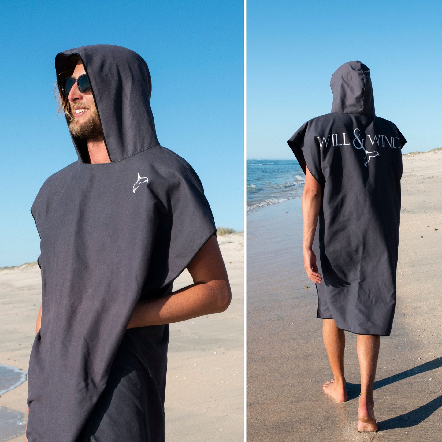 ADULT | Charcoal Hooded Towel