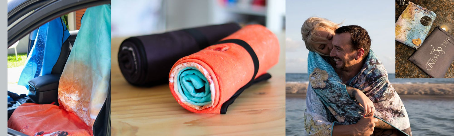 2 CAR SEAT TOWELS + 2 TRAVEL TOWELS | SAVE 10% + FREE POSTAGE