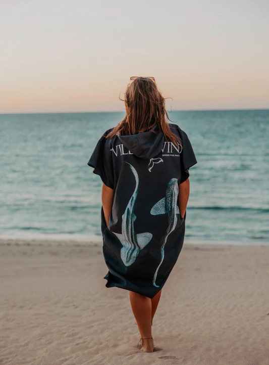 ADULT | Leopards Yin Yang Hooded Towel