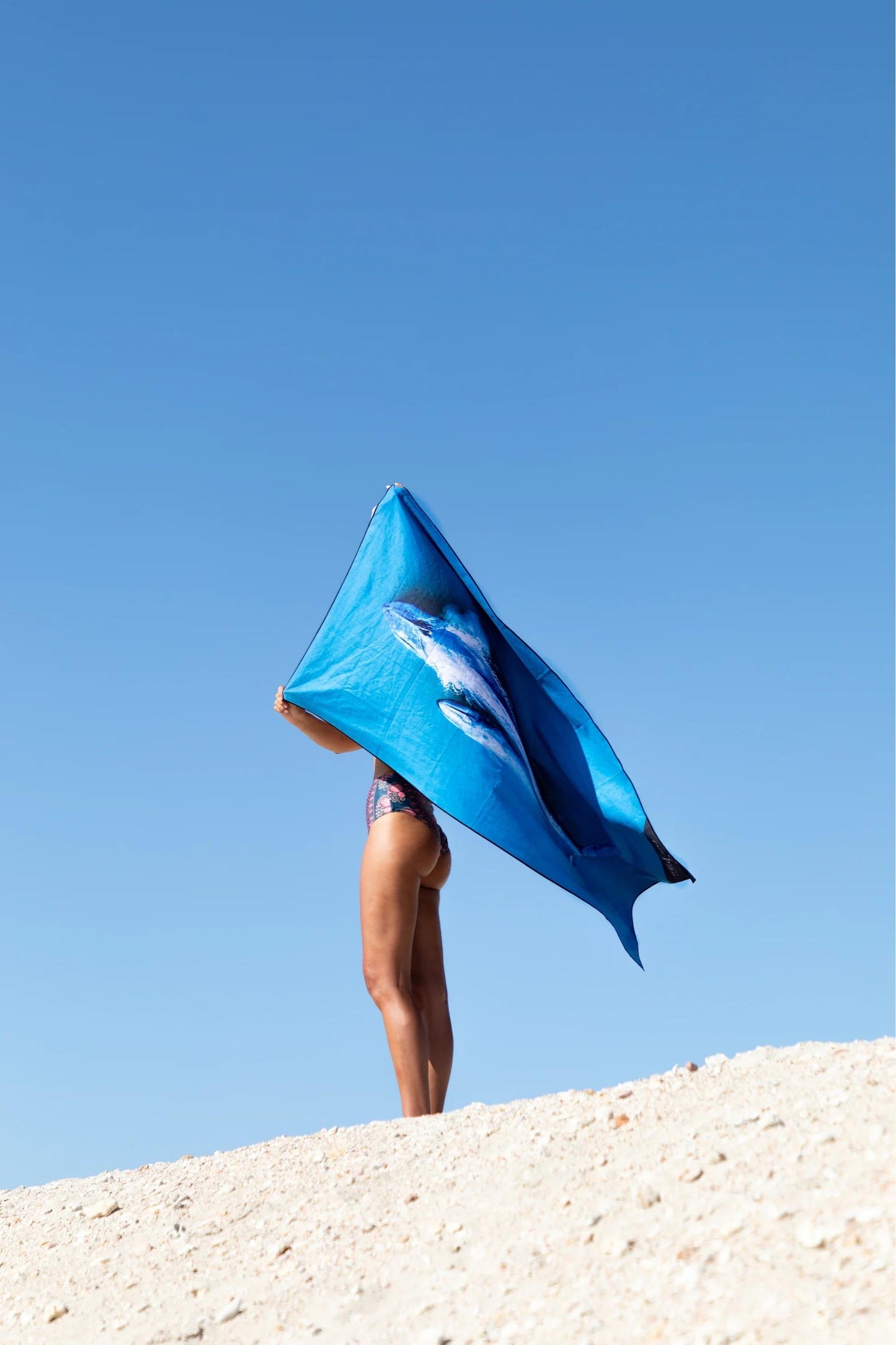 Blue Whales Travel Towel Lux Microfibre