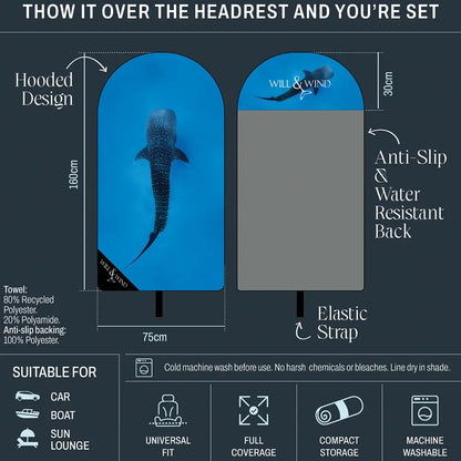 Whale Shark Car Seat Towel