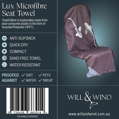 Leopards Yin Yang Car Seat Towel