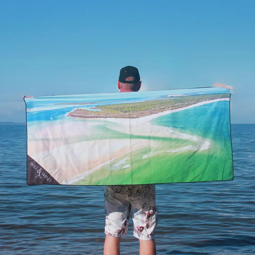 Moreton Island, Southern End Travel Towel
